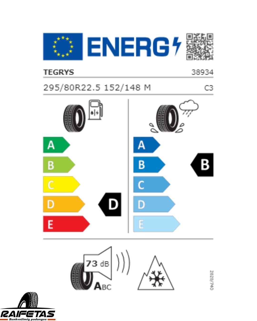 Tegrys TE48-D 295/80 R22.5 — изображение 2