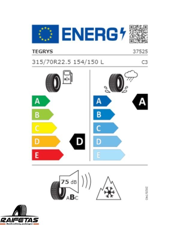 Tegrys TE48-D 315/70 R22.5 - Image 2