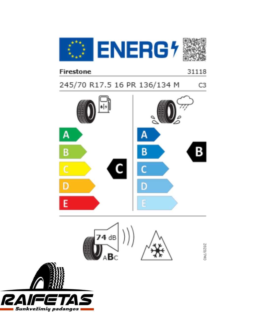 Firestone FD 611 225/75 R17.5 - Image 2