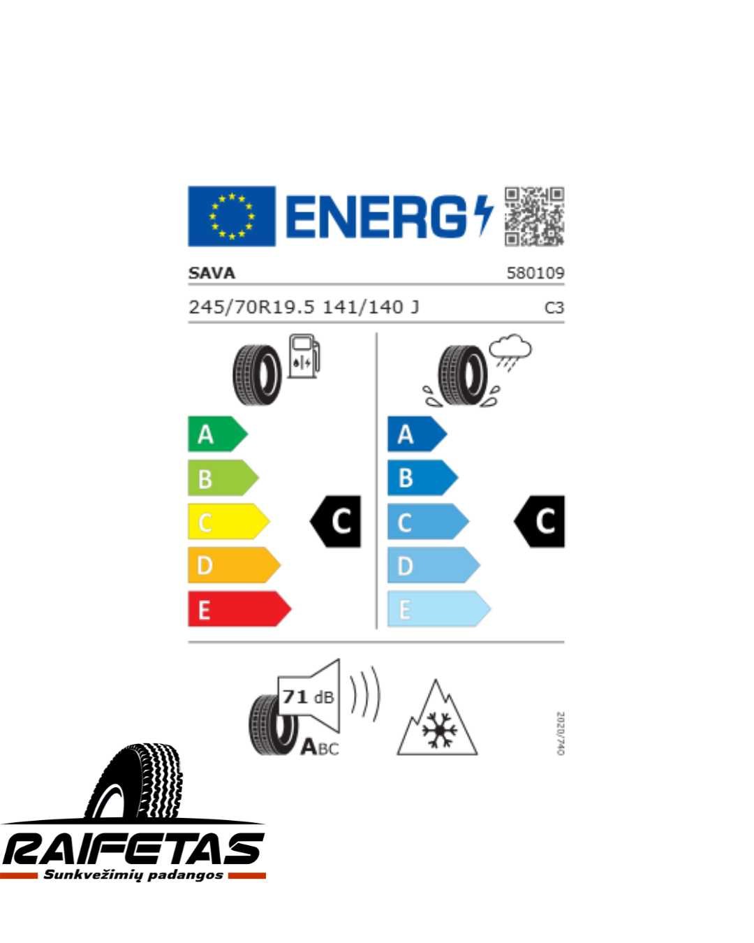 Sava Cargo 4 245/70 R19.5 - Image 2